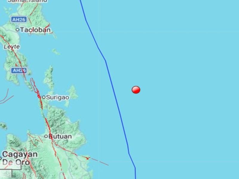 Magnitude 5.3 earthquake jolts General Luna, Surigao del Norte