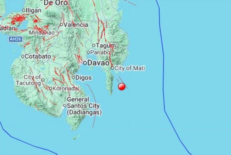 Magnitude 5.3 earthquake hits off Governor Generoso, Davao Oriental
