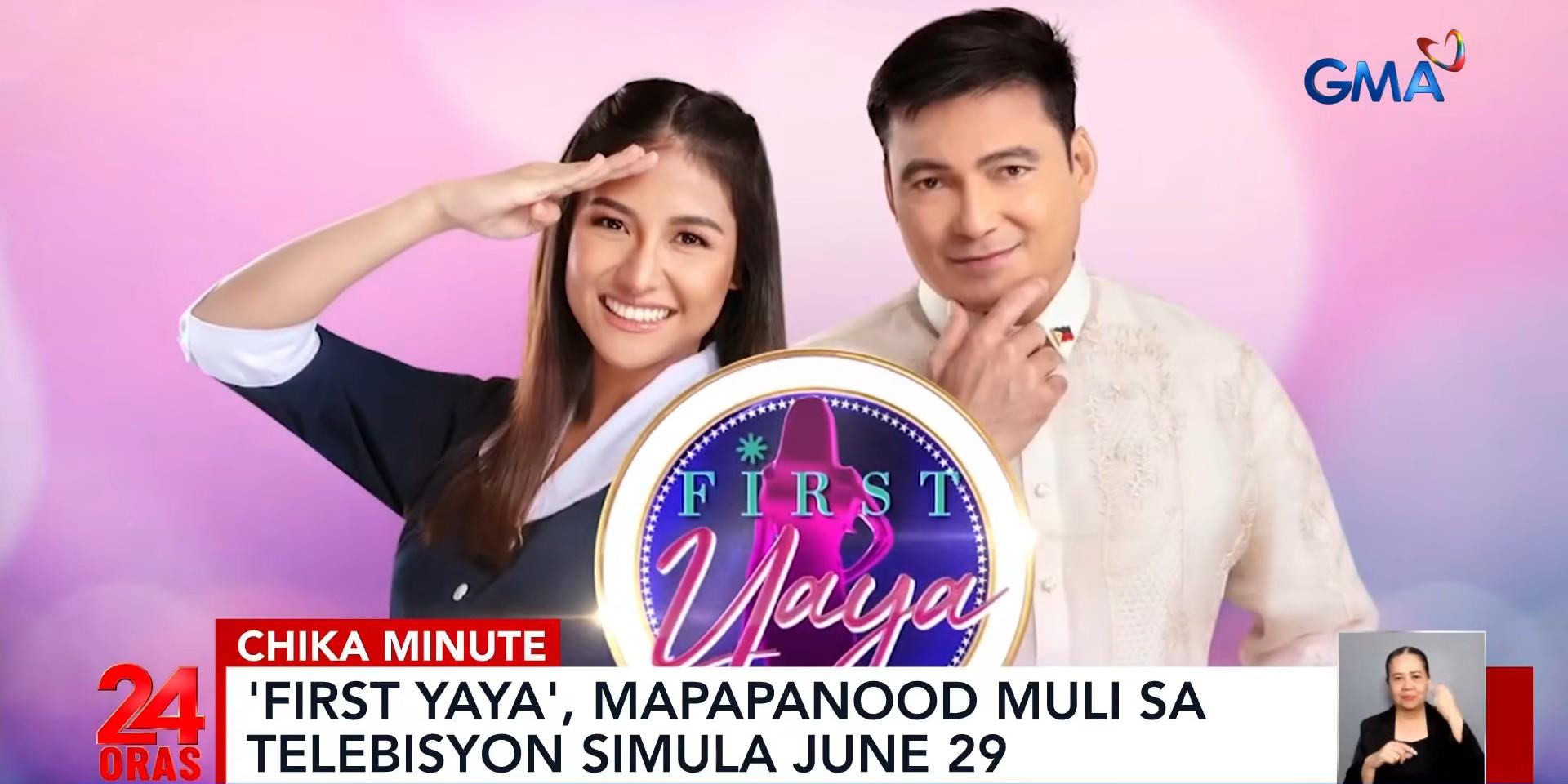 'First Yaya' starring Sanya Lopez, Gabby Concepcion returns on GMA on June 29