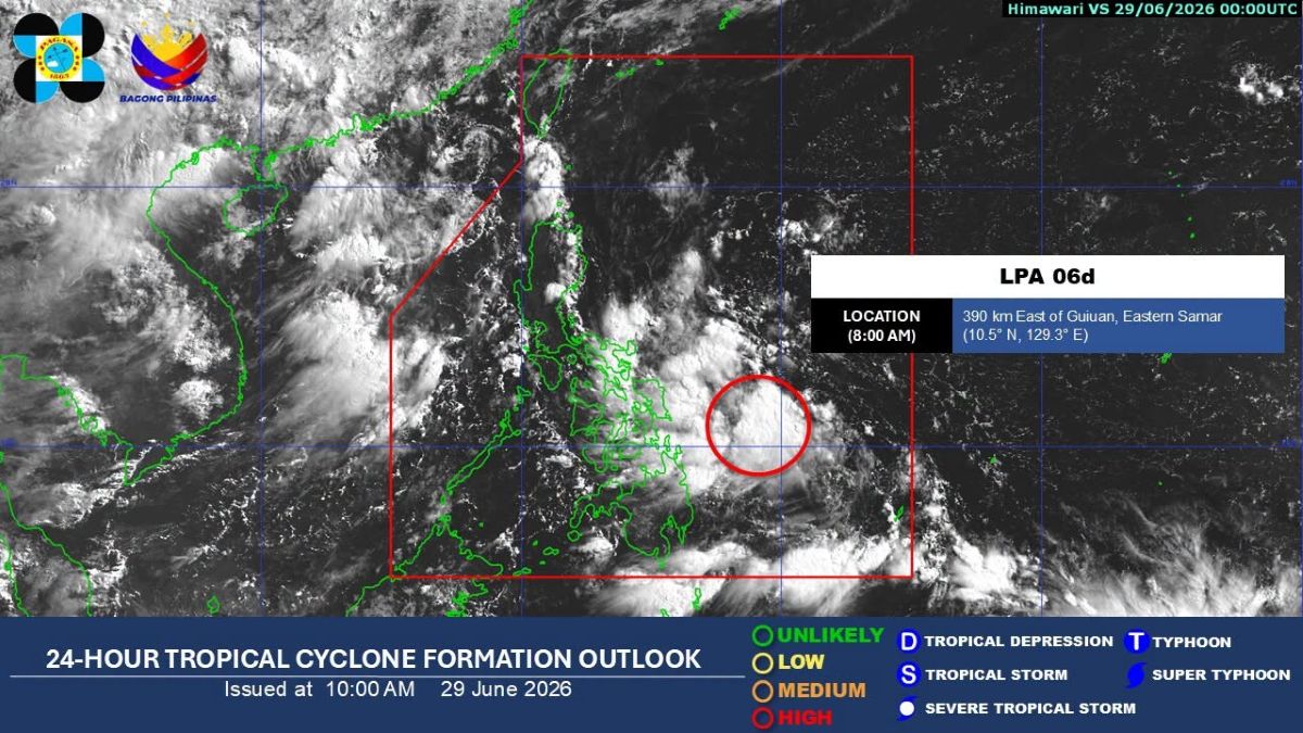 Low Pressure Area inside Philippine Area of Responsibility