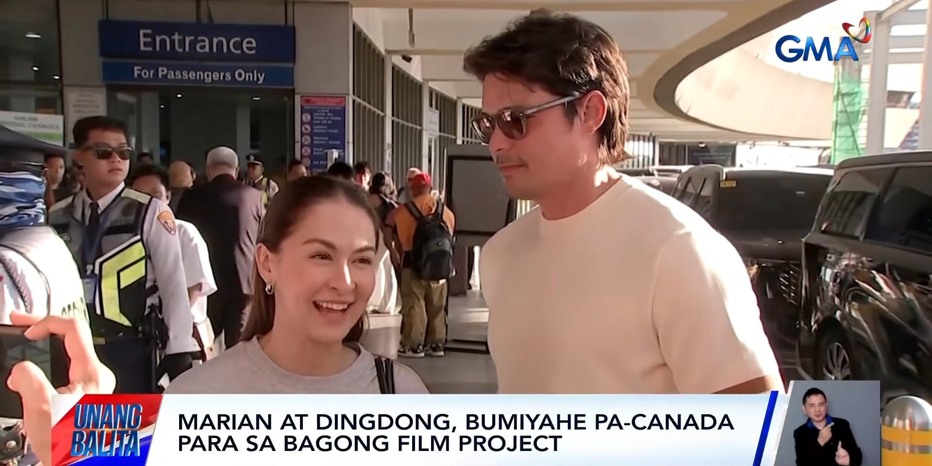 Marian Rivera, Dingdong Dantes fly to Canada to shoot their new film 'Remember'