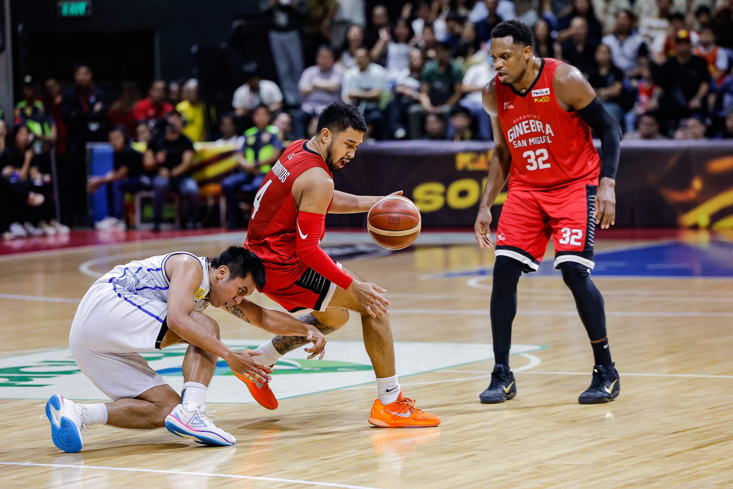 PBA Finals: RJ Abarrientos and Justin Brownlee of Ginebra