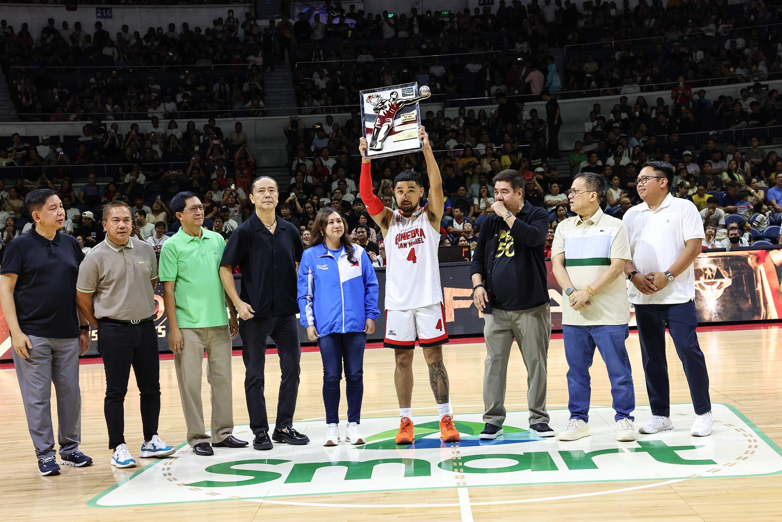 PBA: RJ Abarrientos of Barangay Ginebra wins Best Player of the Conference