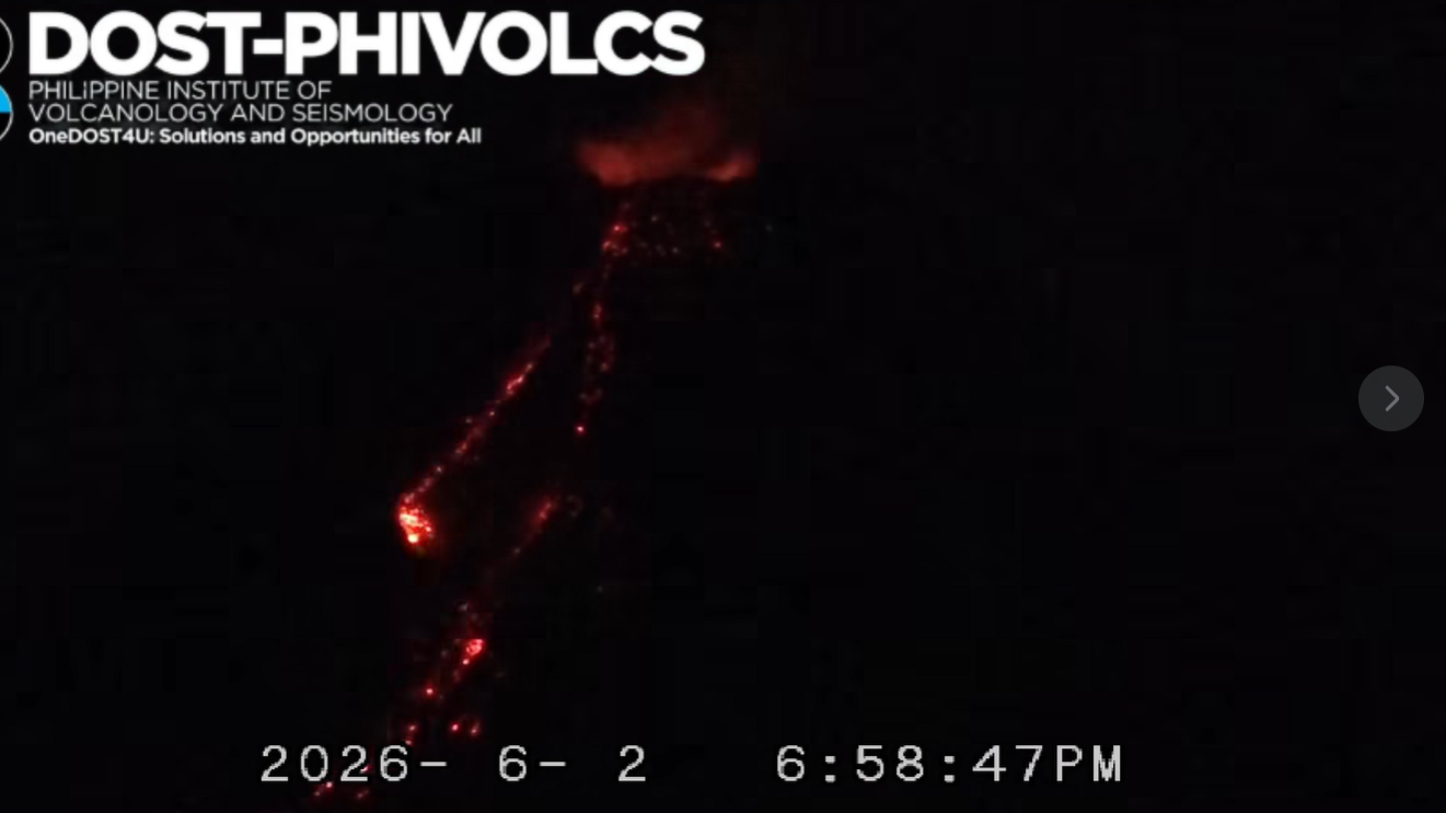 PHIVOLCS: Minor Strombolian activity on Day 148 of Mayon’s effusive eruption