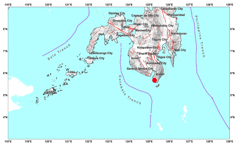 Magnitude 5.5 aftershock rocks Glan, Sarangani – PHIVOLCS 