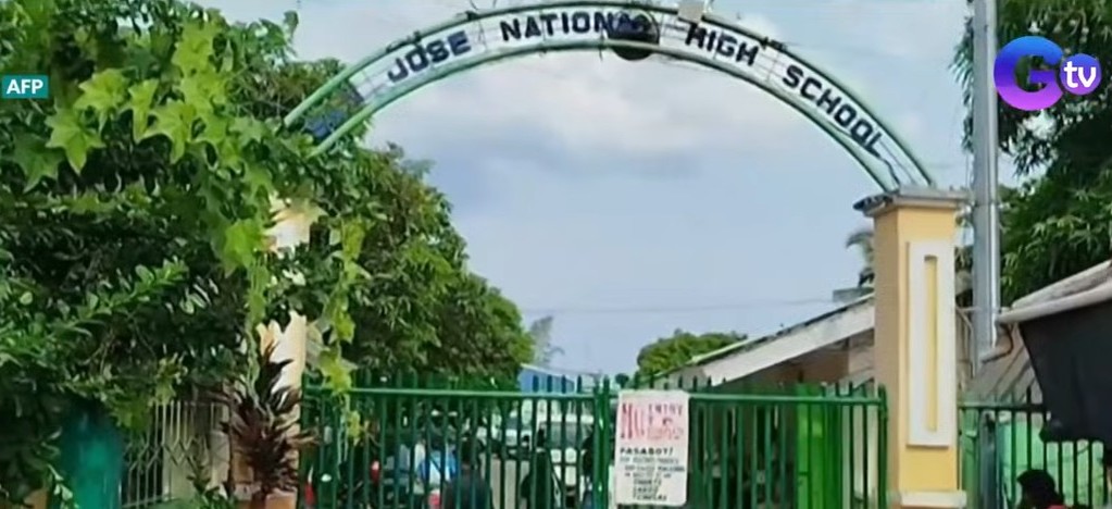 The shooting occurred at San Jose National High School in Tacloban City