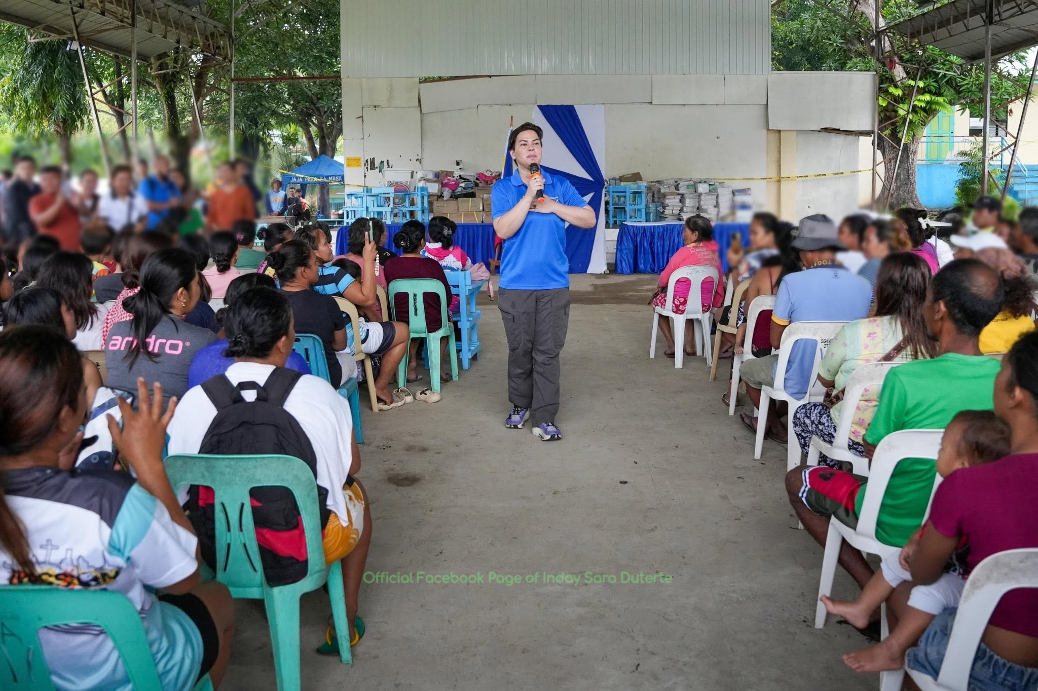Sara Duterte visits earthquake victims in Davao Occidental, Sarangani 
