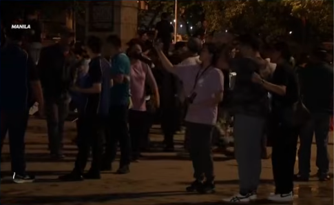 Group gathers in Liwasang Bonifacio in Manila on Tuesday morning