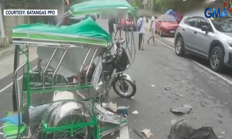 Tricycle passengers hit by SUV, run over by bus in Batangas; 7 dead
