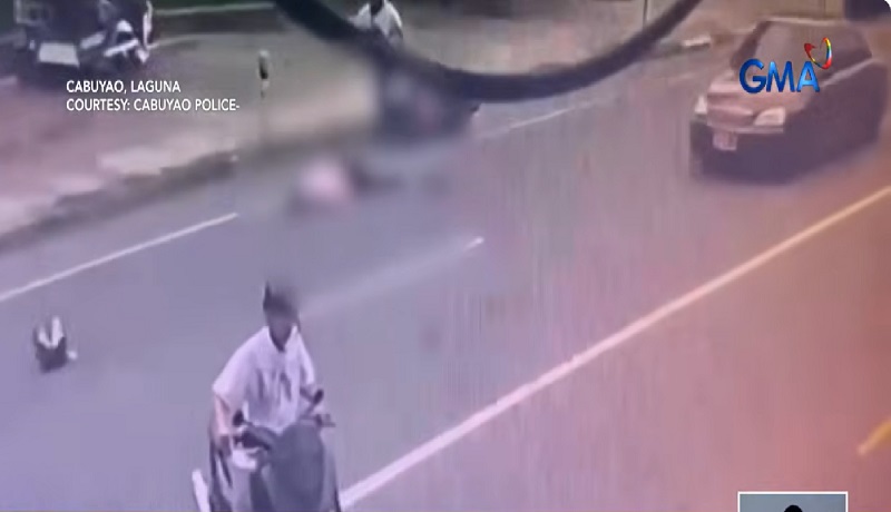 Babaeng angkas sa motorsiklo, patay nang masagasaan ng dump truck sa Cabuyao Laguna