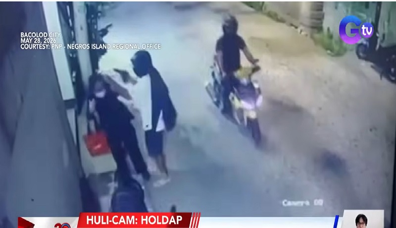 Pagholdap ng riding in tandem sa babaeng doktor, nahuli-cam sa Bacolod City