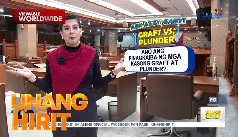 Pinagkaiba ng kasong graft o katiwalian at plunder o pandarambong, alamin
