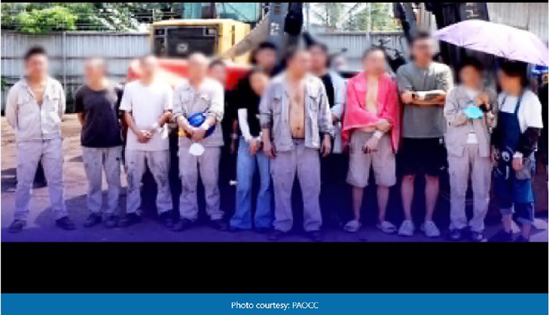 69 Chinese at isang Pinoy na inaresto sa pagawaan ng bakal sa MisOr, pinalaya na