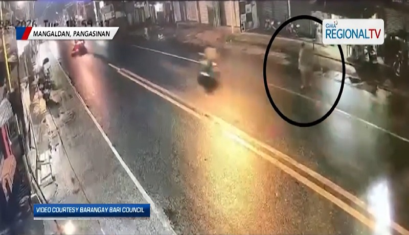 67-anyos na babae na tumatawid, patay matapos mabundol ng humaharurot na motorsiklo sa Pangasinan