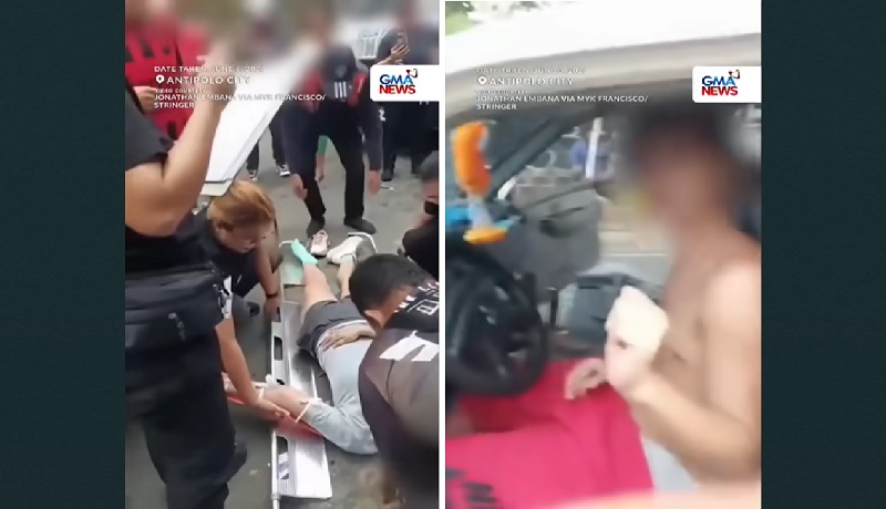 18-anyos na driver na nakahubad, nang-araro ng babae at ilang sasakyan sa Antipolo City