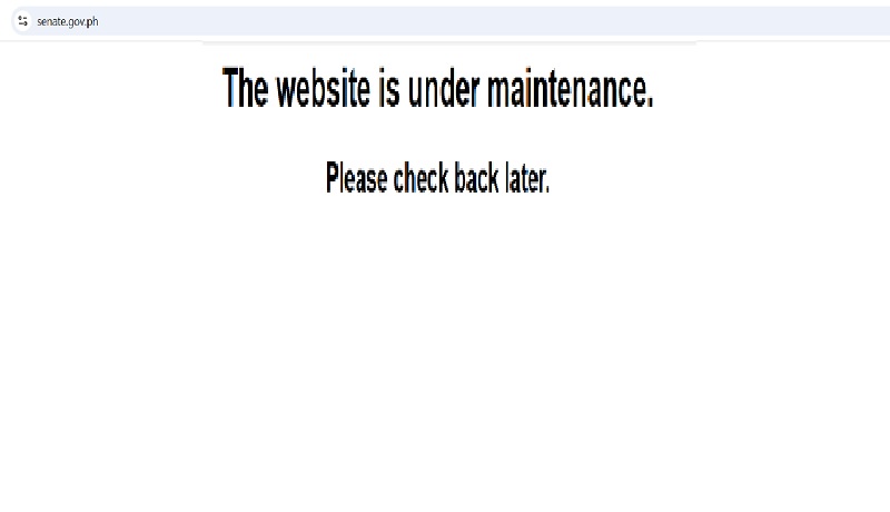 Website ng Senado, na-hack! 
