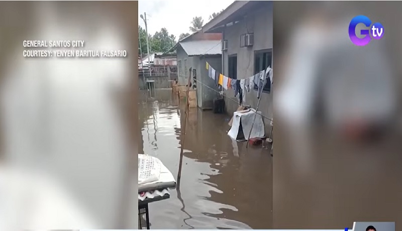 Ilang nasalanta ng lindol, binaha pa sa General Santos City