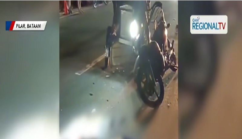 Driver at pasahero ng isang tricycle, patay sa salpok ng kotse sa Bataan