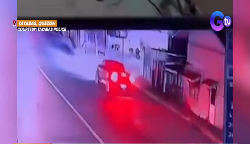 Rider na namatayan ng makina ang motorsiklo, nabangga ng pickup truck sa Quezon; biktima, nasawi