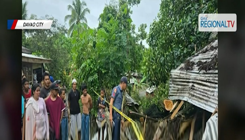 Batang lalaki, nasawi matapos mabagsakan ng natumbang puno sa Davao City