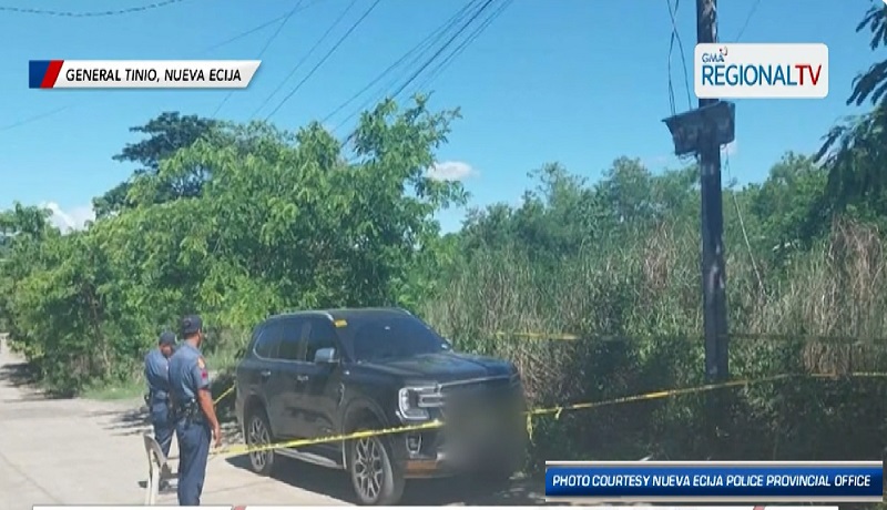 Lalaki, nakitang patay sa loob ng isang nakaparadang kotse sa Nueva Ecija