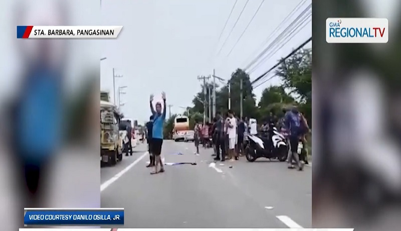Angkas na babae sa motorsiklo, patay matapos masagasaan ng bus sa Pangasinan