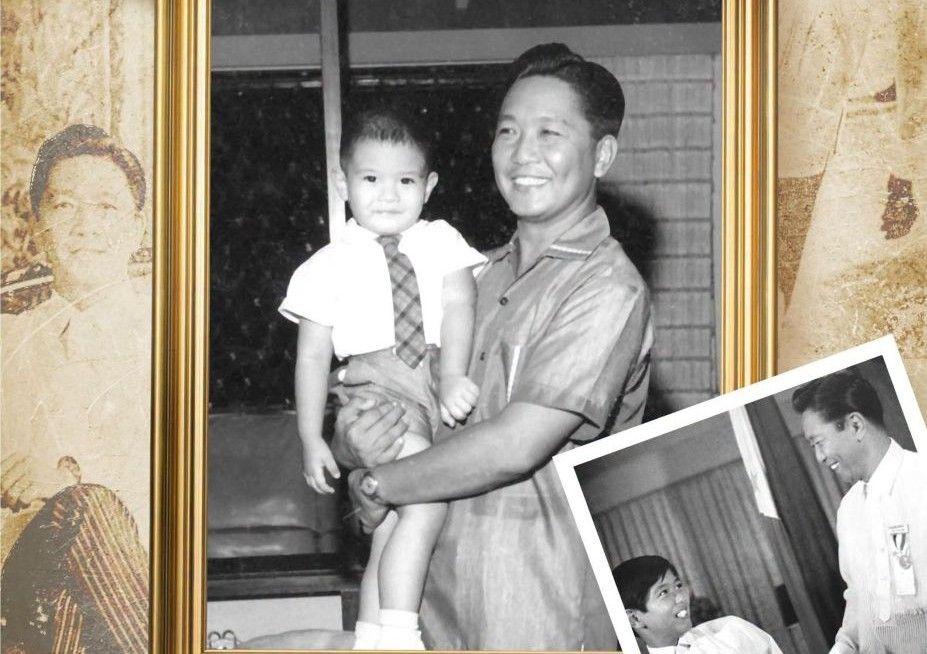Bongbong Marcos and dad Ferdinand Marcos Sr.