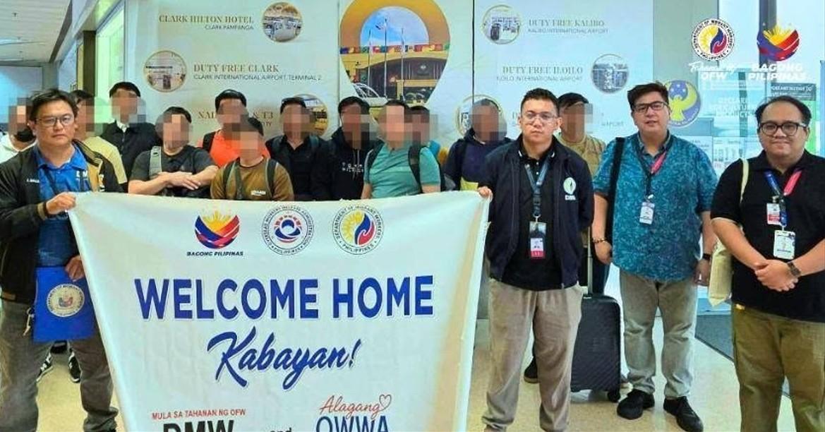 13 Pinoy seafarers from M/V MSC Sariska V are welcomed back to PH on June 12, 2026