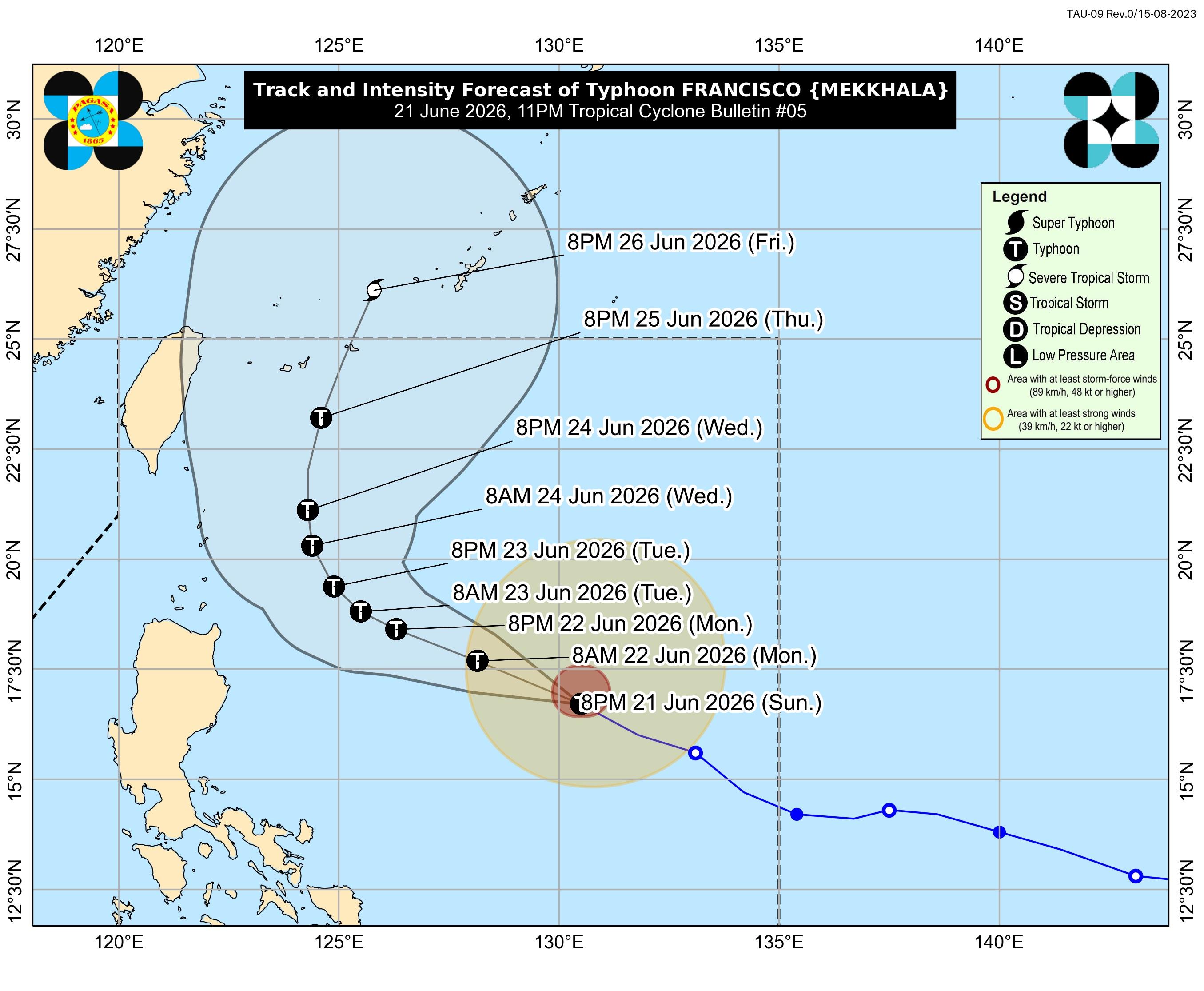 Typhoon Francisco intensifies; heavy rain forecast over parts of Luzon, Visayas
