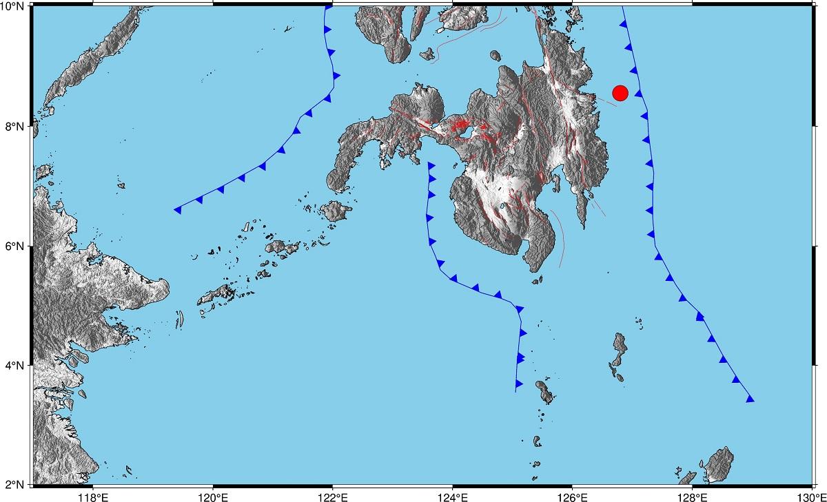 Magnitude 5.0 earthquake strikes near Hinatuan, Surigao del Sur
