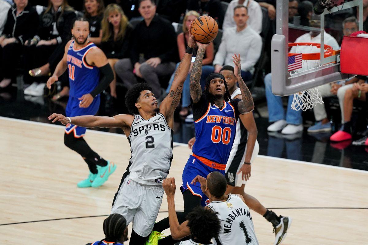 NBA Finals: Fil-Am Jordan Clarkson of New York Knicks and Dylan Harper of San Antonio Spurs