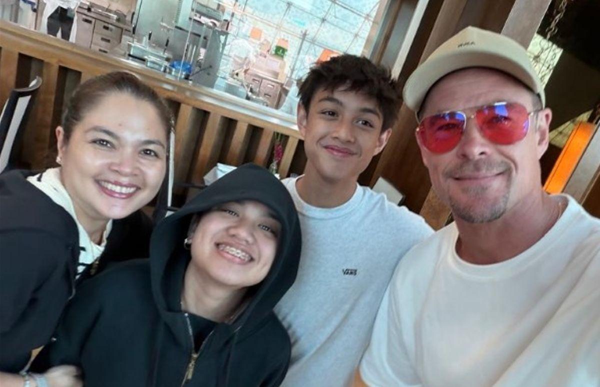 Judy Ann Santos and her kids meet Chris Hemsworth