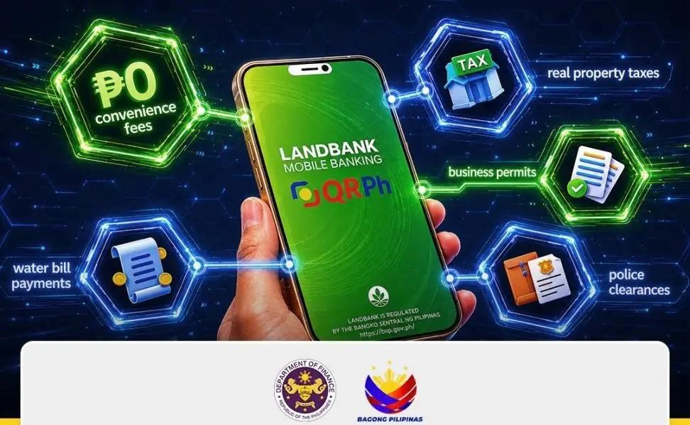 LandBank waives fees on person-to-government transactions via QRPh