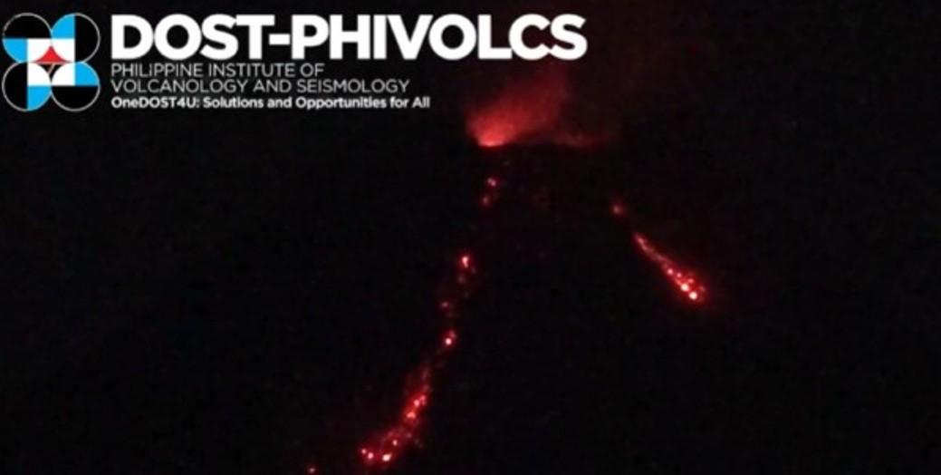 Lava flows out of Mayon Volcano on 152nd day of effusive eruption
