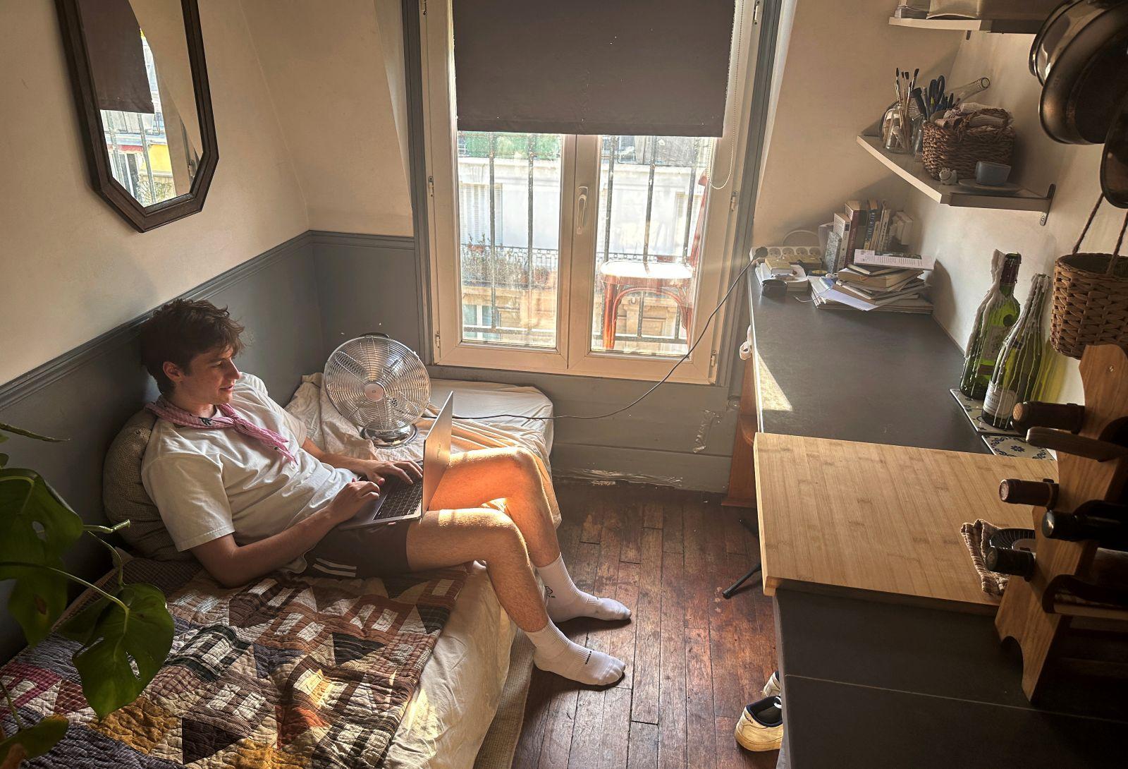 Hot and stuck in Paris and London: Homes not built for heat