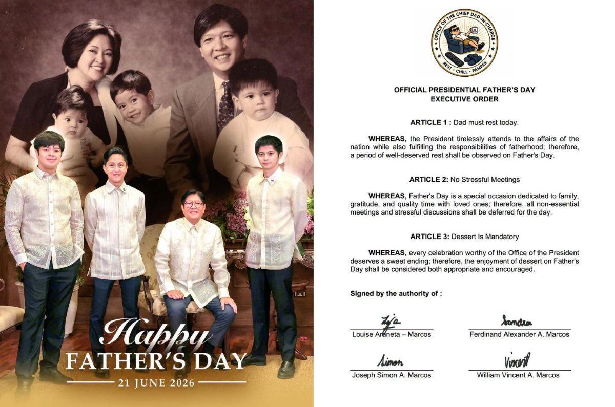 Father's Day message for President Bongbong Marcos