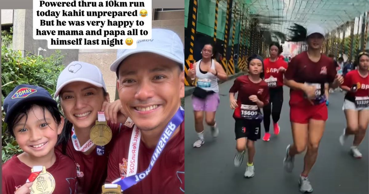 Iya Villania, Drew Arellano's son Primo finishes his first 10K run