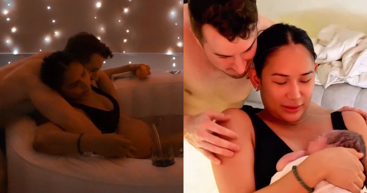 Samantha Bernardo delivers baby through water birth: 'Magical'