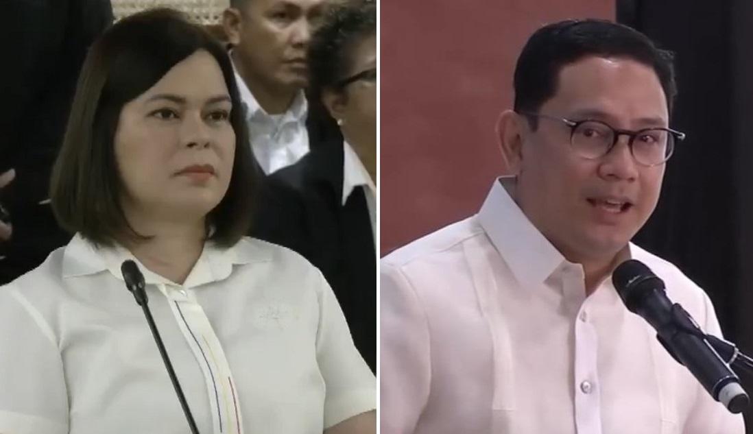Vice President Sara Duterte and Mans Carpio