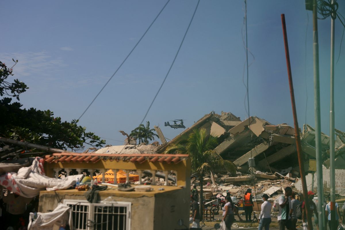 Aftermath of earthquakes in La Guaira, Venezuela