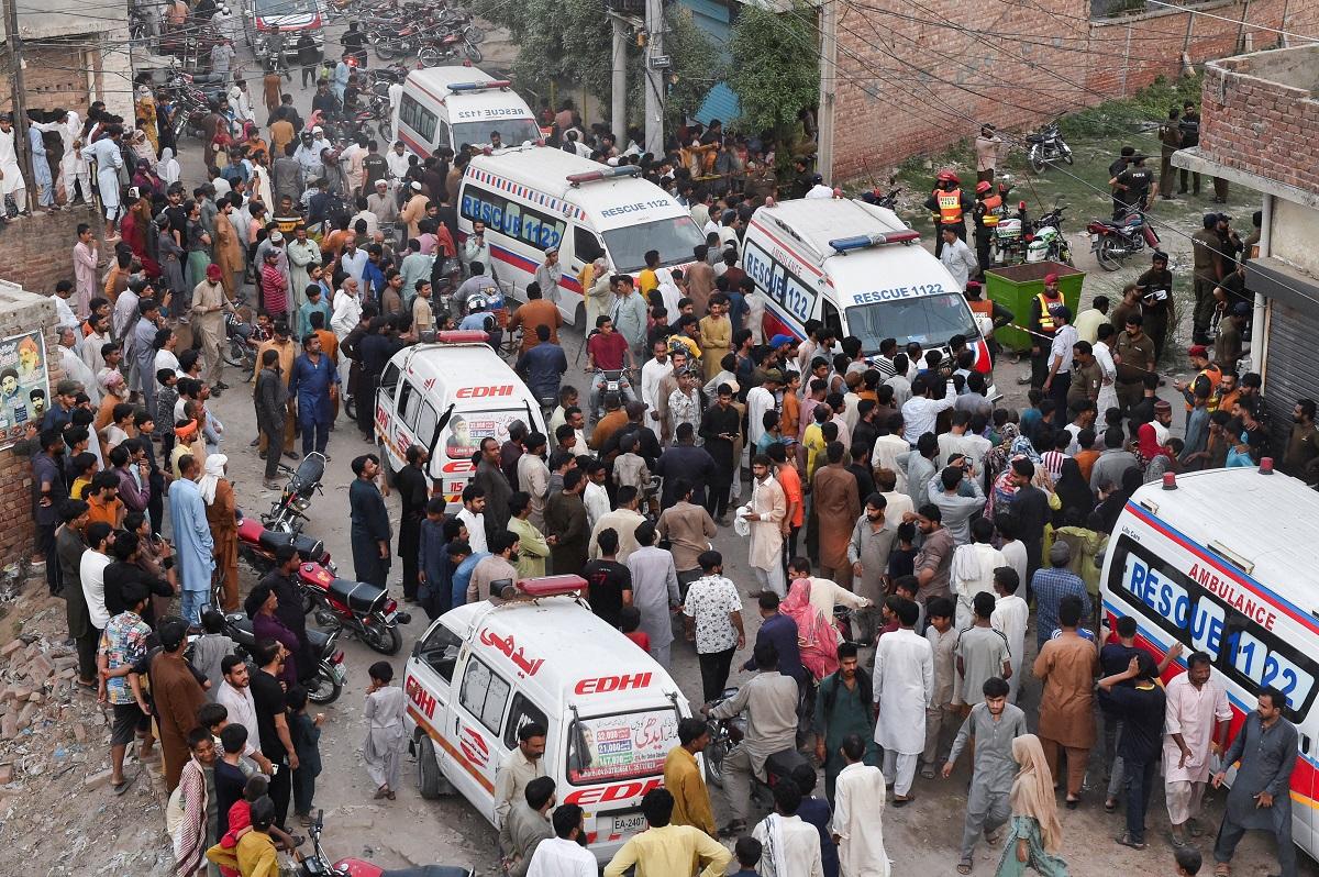 Pakistan tutoring center roof collapses, killing 14 children