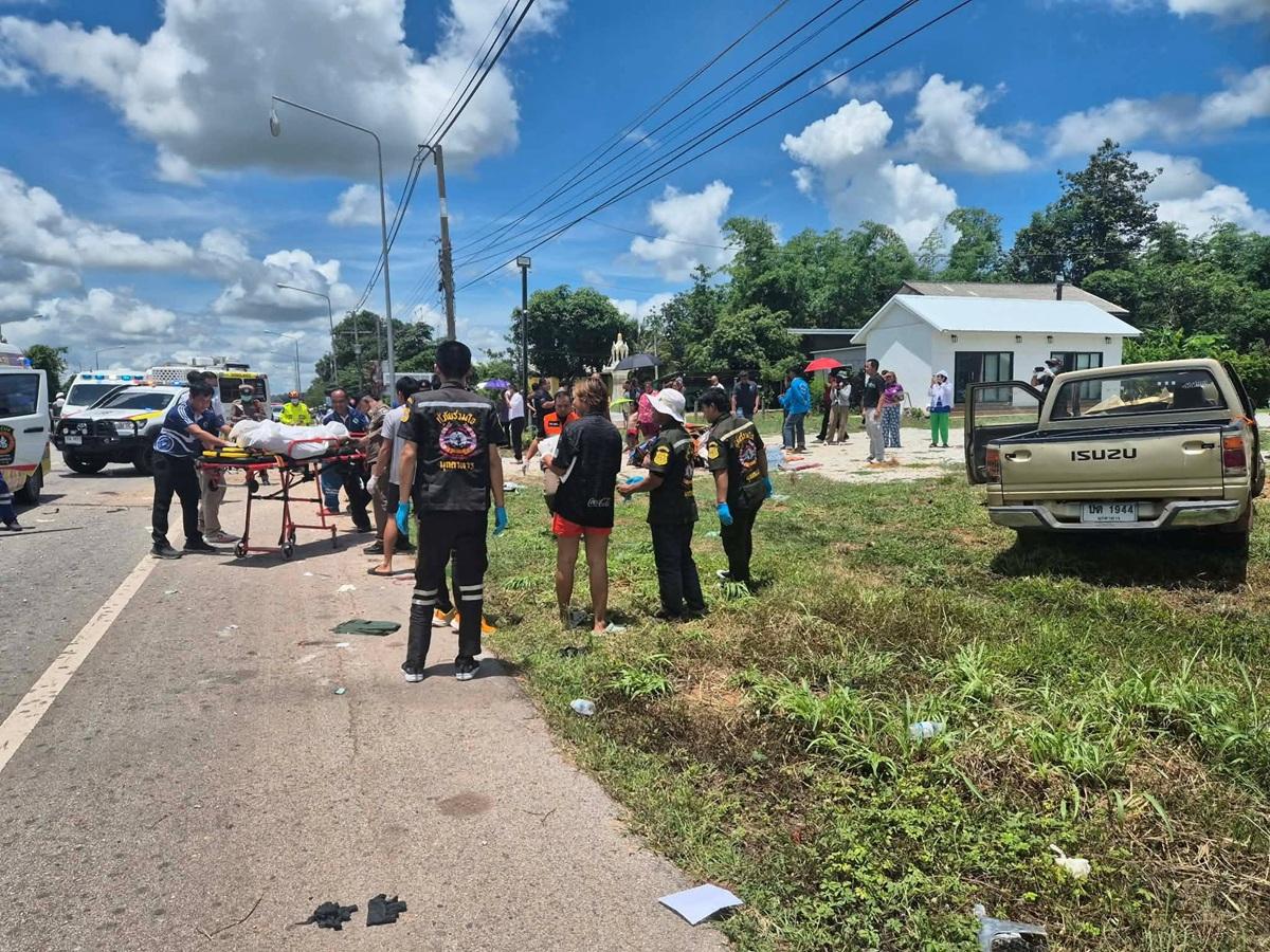 Eight monks killed in Thailand after 11-year-old boy crashes truck