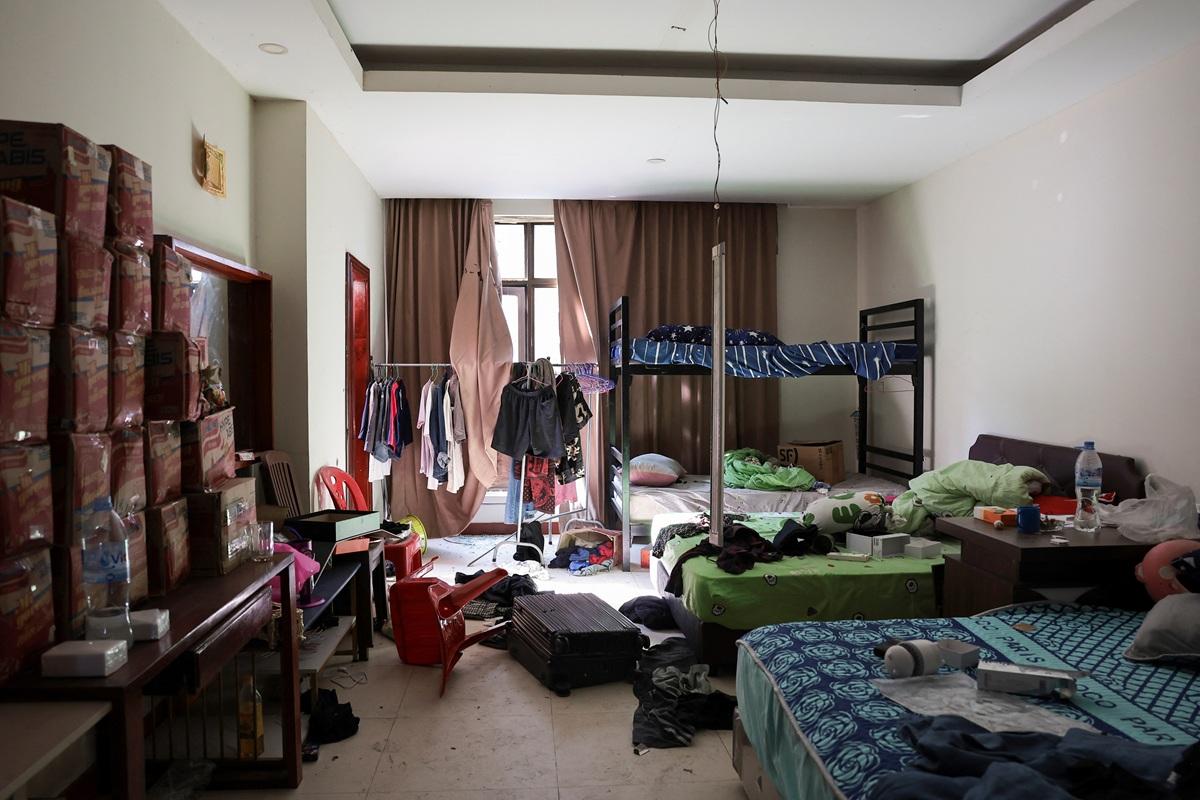 A dormitory room inside the compound at the Chong Chom-O'Smach border crossing in Samraong, Oddar Meanchey province, Cambodia, February 2, 2026. REUTERS/ Chalinee Thirasupa