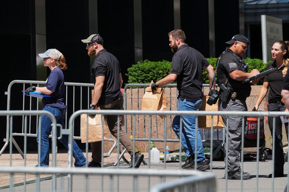 Man in custody after incendiary device set off near FBI, ICE offices in New York