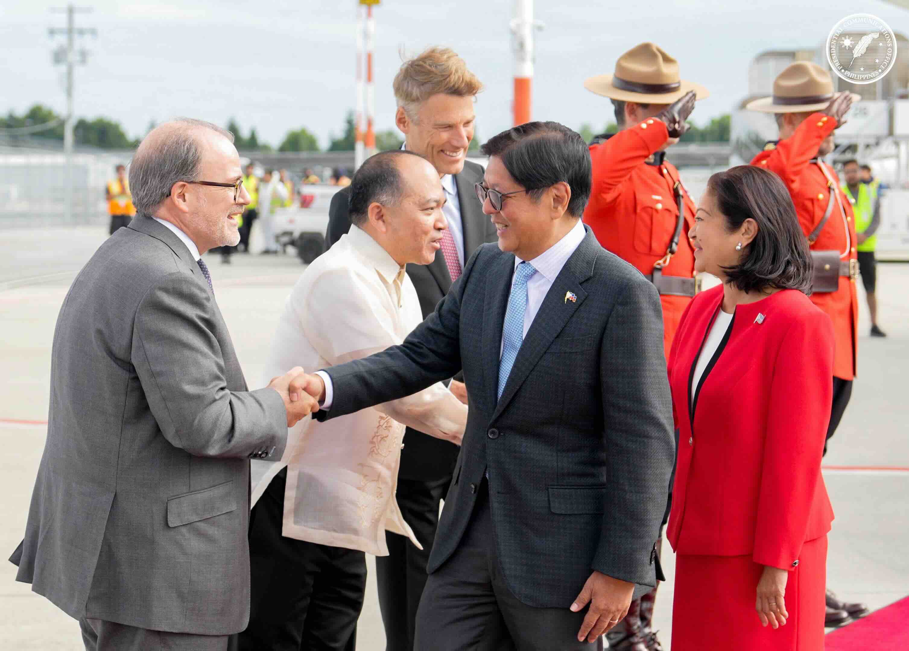 Marcos arrives in Vancouver as PH-Canada eye deeper ties