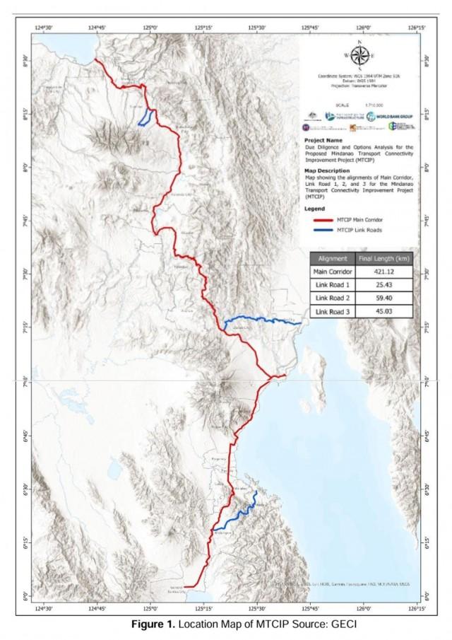 Mindanao Transport Connectivity Improvement Project (MTCIP). Courtesy: DPWH MTCIP Stakeholder Engagement Framework 2024