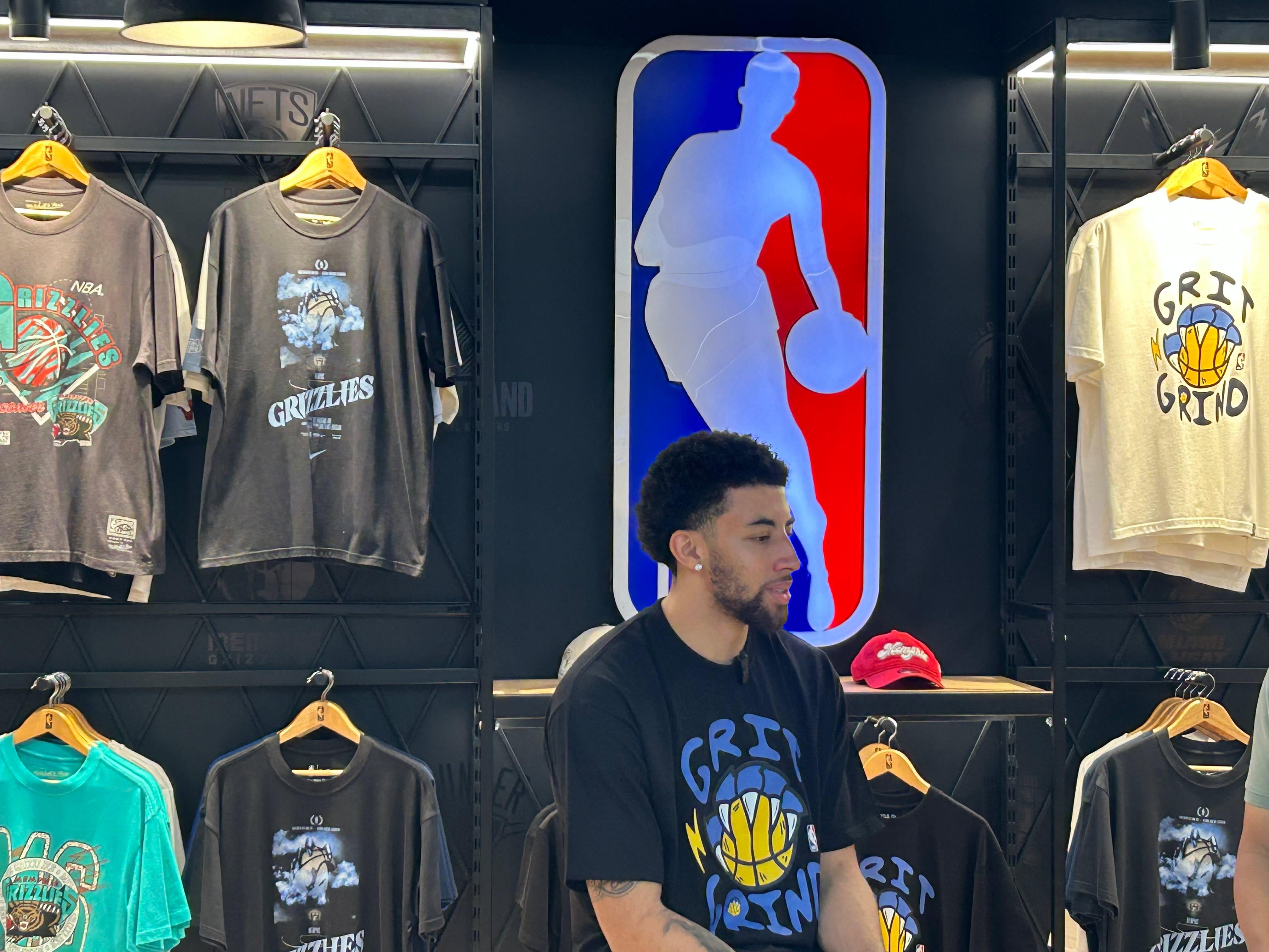 Scotty Pippen Jr at the NBA Store in Mandaluyong