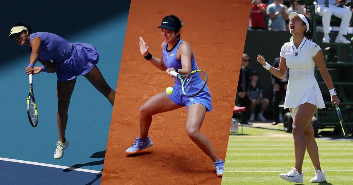 Alex Eala in 2026 tennis surfaces hard clay grass