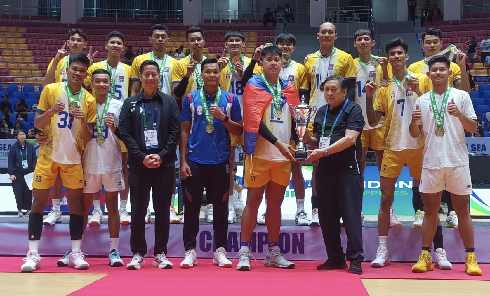 SEA V Cup: Cambodia mens volleyball