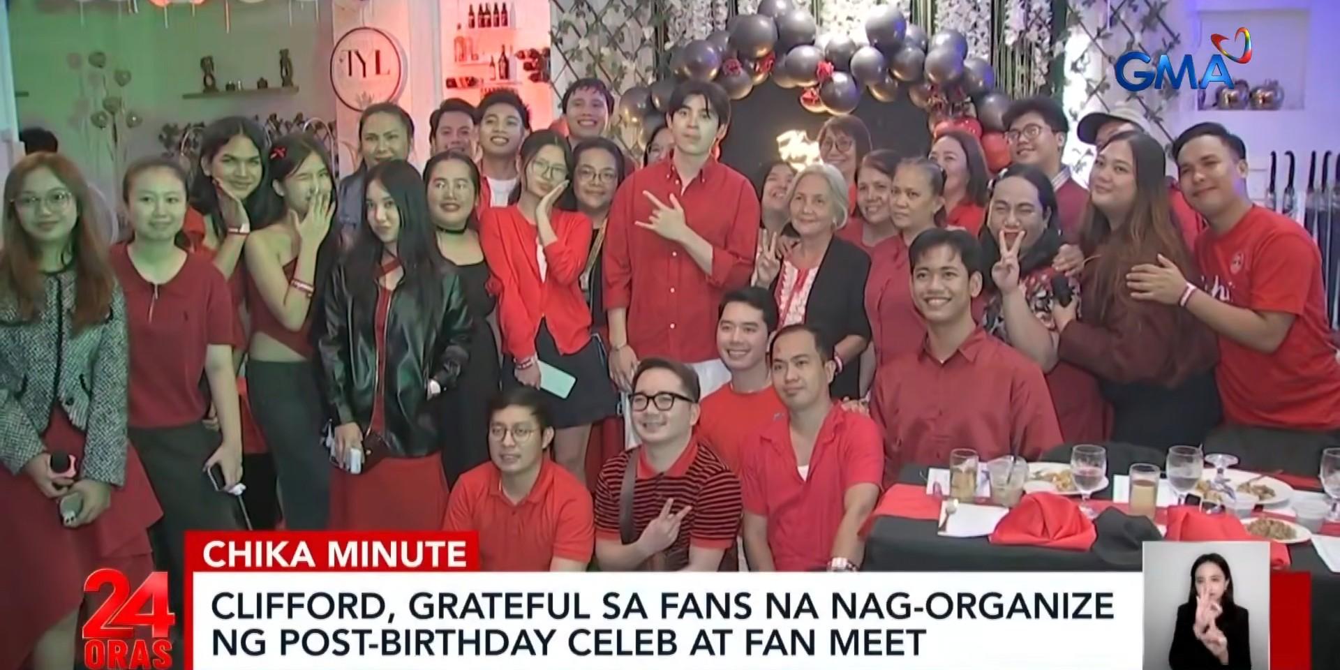 Clifford bonds with fans in post-birthday celebration